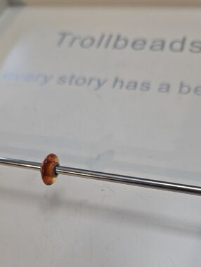 Trollbeads Amber Brown Glass Bead